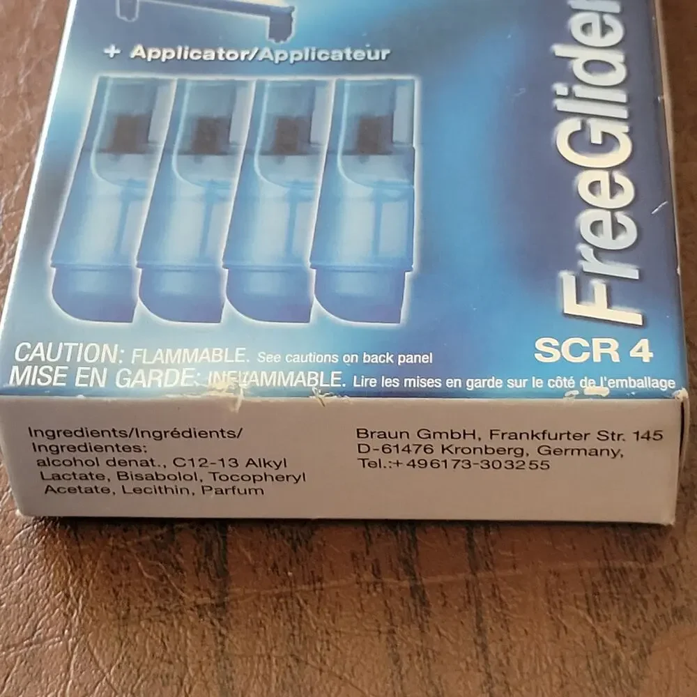 BRAUN SCR 4 Free Glider Pack of 4 Shaving Conditioners Plus Applicator New
